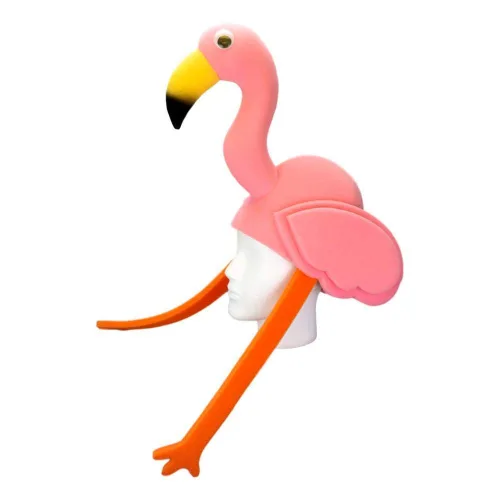 Vista 6 de FOAM PARTY HATS Flamingo Hat - Flamingo Birthday Hat - Flamingo Decor Hat - Pink Flamingo Party Hat - Handmade Animal Hat - Tropical Party