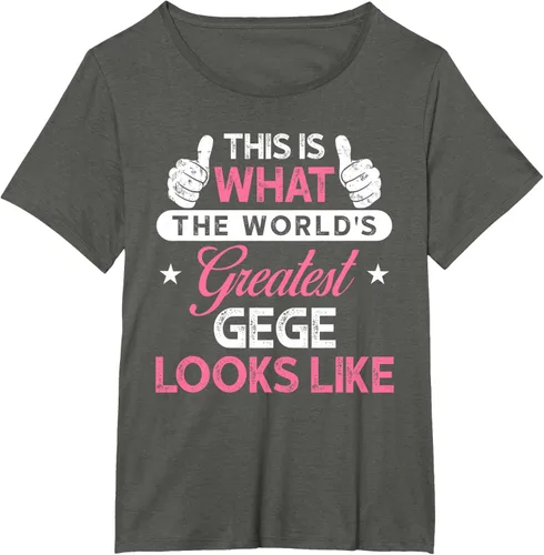 Vista 19 de Gege Gift: World's Greatest Gege T-Shirt, Negro