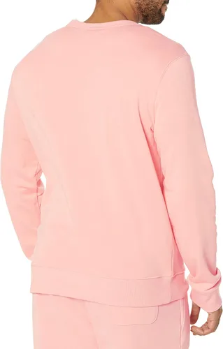 Vista 6 de Tienda Essentials Sudadera ligera de manga larga de rizo francés con cuello redondo para hombre (disponible en tallas grandes y altas)