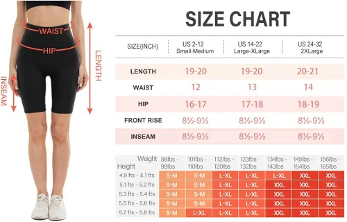 Vista 4 de CAMPSNAIL - Paquete de 4 pantalones cortos para mujer 8 pulgadas cintura alta con control de abdomen para entrenamiento yoga correr pantalones