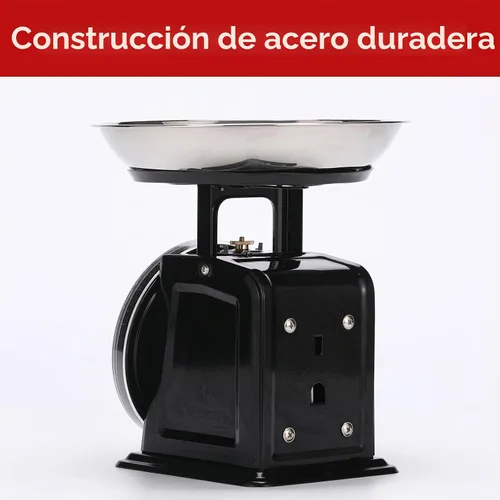 Vista 6 de Tada Escala mecánica de alimentos de cocina analógica de 11 lb con esfera de pesaje con cuenco