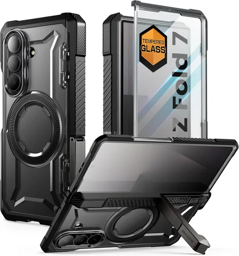 Vista 13 de SUPCASE Funda para Samsung Galaxy Z Fold 7 con Soporte (UB Grip), [Compatible con MagSafe] [Protector de Pantalla de Vidrio Templado Integrado]