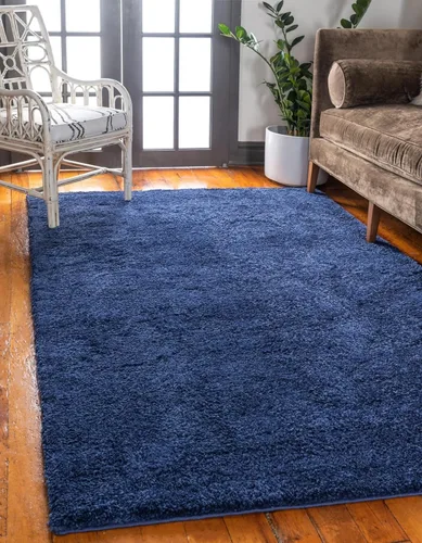 Vista 59 de Unique Loom Colección Solo - Alfombra Calabasas (7' 10" x 10' Rectangular, Azul Claro)