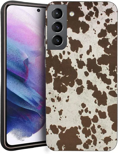Vista 7 de Funda compatible con Samsung Galaxy S20 FE, piel de vaca occidental, turquesa y marrón, funda protectora de TPU suave a prueba de golpes