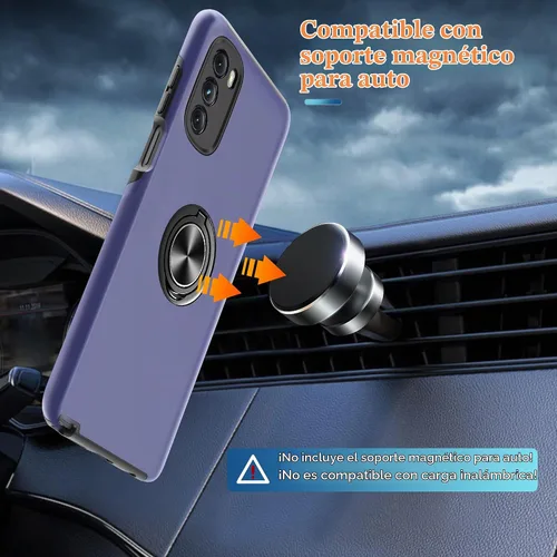 Vista 5 de Gritup Funda para Moto G 5G 2022 con protector de pantalla HD, [grado militar], funda de protección a prueba de golpes con soporte magnético de 360°