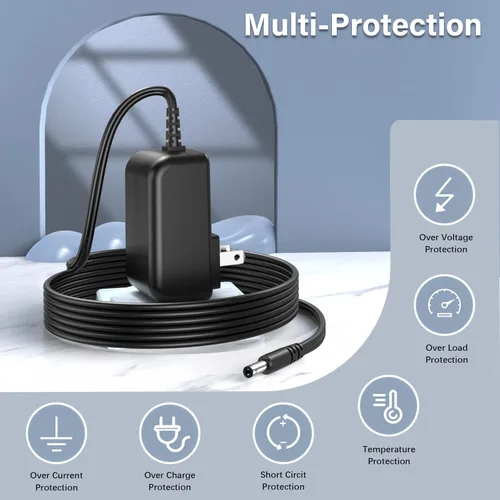 Vista 3 de Adaptador de CA del cargador del cable de alimentación de 32V 1.1A 1A con 10 tomas intercambiables