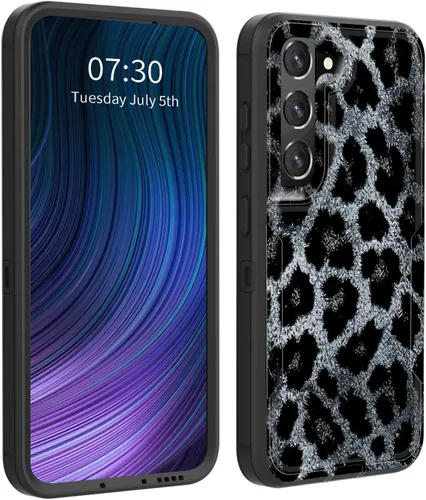 Vista 48 de Funda para Galaxy S23 5G, híbrida de doble capa (tapa a prueba de polvo integrada) (soporte magnético para automóvil) a prueba de golpes, protección