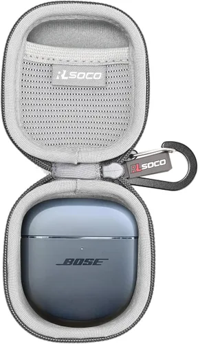 Vista 11 de RLSOCO Funda de transporte para Bose QuietComfort (modelo 2020) / auriculares deportivos inalámbricos con cancelación de ruido, color negro