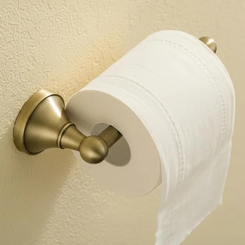 Vista 2 de Flybath Juego de 4 piezas – Soporte para papel higiénico, gancho para abrigo, anillo redondo para toallas y toallero de 24 pulgadas montado