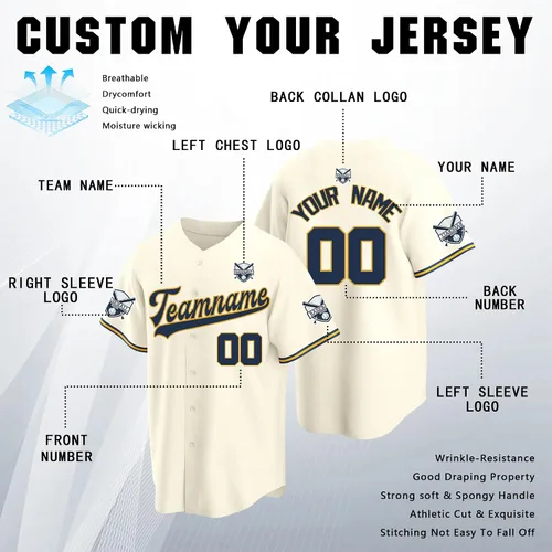 Vista 2 de Camiseta de béisbol personalizada cosida con el nombre del equipo, número de equipo, camisas con logotipo, uniforme deportivo impreso para hombres