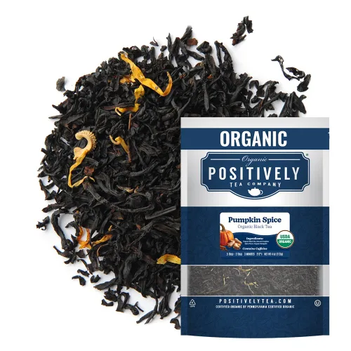 Vista 95 de Bolsas de hojas sueltas para té. Orgánicas por USDA. Positively Tea LLC.