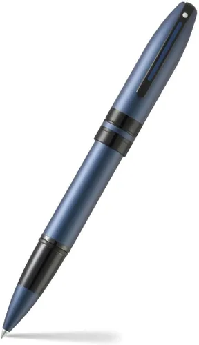Vista 8 de Sheaffer Icon Chrome con aplicaciones PVD negro brillante - Med Nib Cromado