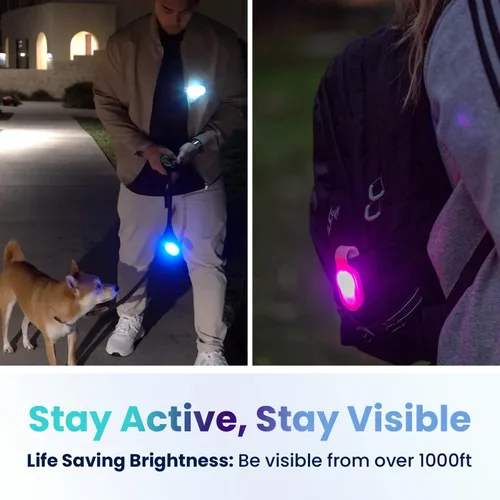 Vista 5 de Clipglow - Luz de enfermería con clip, luz de turno de noche de enfermería, brillante, ligera, magnética, portátil, linterna recargable por USB