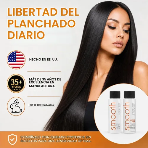 Vista 7 de KERAGEN - Kit de alisado de queratina en casa, control de encrespamiento, 2-4% de formaldehído For thick and textured-hair; deep conditioning and