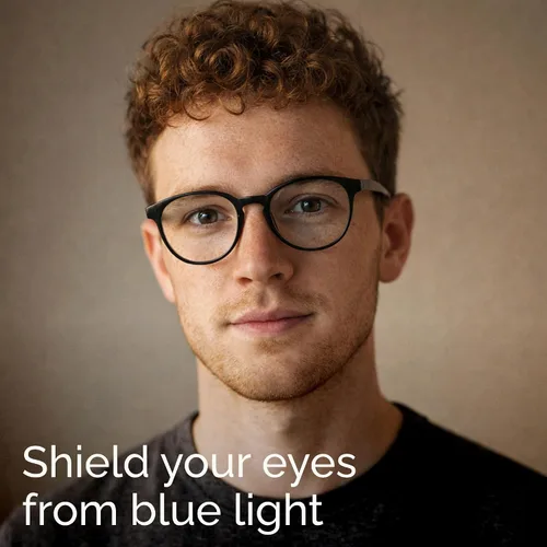 Vista 8 de IBOANN Blue Light Blocking Glasses for Women - 3 Pack ***Tortuga negra y bellota y transparente
