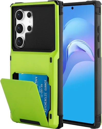 Vista 74 de Funda tipo cartera para Samsung Galaxy S22 con ranura para 2 tarjetas de crédito Funda a prueba de golpes Hybrid Heavy Duty Protection Armor Funda