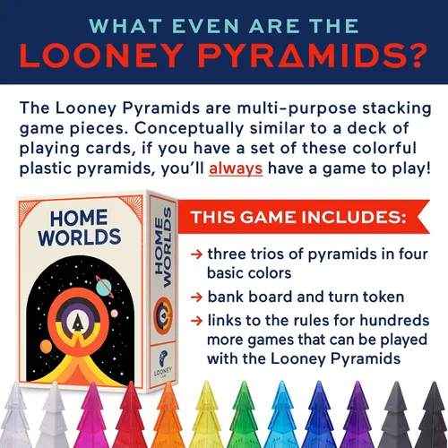 Vista 5 de Looney Labs Homeworlds Pyramid Strategy Game - Deep Space Warfare para dos jugadores