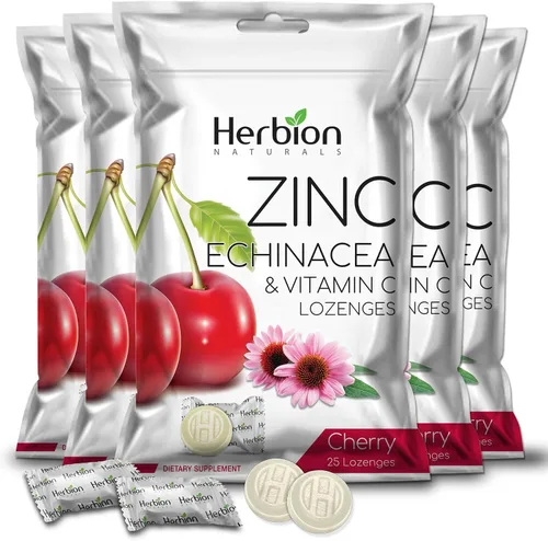 Vista 9 de HERBION Naturals - Pastillas de zinc, equinácea y vitamina C, 25 unidades, suplemento dietético para adultos y niños mayores de 5 años, promueve