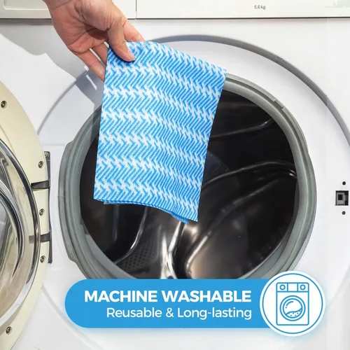 Vista 6 de Handi Wipes - Paños reutilizables, desechables, toallas de limpieza secas, toallitas de cocina reutilizables, paños de secado rápido, multiusos