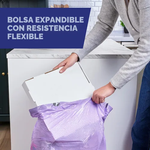 Vista 6 de Hefty Bolsas de basura ultra fuertes de 13 galones, bolsas de basura altas para cocina tamaño 13 galones, resisten fugas, perforaciones y desgarros