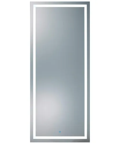 Vista 5 de Pibbs Lumina - Espejo LED de salón y servidor de almacenamiento, espejo extra grande de longitud completa, luz LED regulable integrada, botón