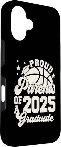 Vista 3 de iPhone 16 Parents of a 2025 Graduate Senior Graduation Basketball Case