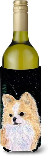 Vista 234 de Caroline's Treasures SS8447CC Starry Night English Bulldog - Enfriador para latas o botellas, lavable, funda plegable con aislamiento para bebidas
