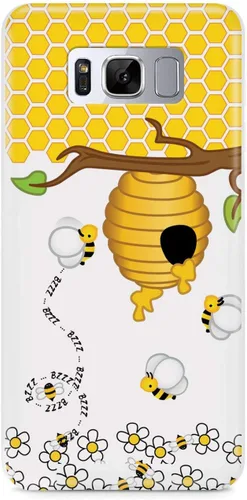 Vista 17 de Inspired Cases - Funda con textura 3D para iPhone Xs Max - Funda protectora de goma para iPhone Xs Max de Apple - Honey Bee