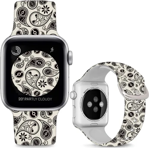 Vista 8 de Correas de reloj de silicona suave compatibles con Apple Watch de 1.496 in 1.575 in 1.614 in 1.654 in 1.732 in 1.772 in 1.811 in 1.929 in Ultra 2