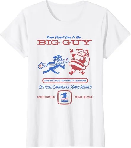 Vista 3 de USPS Camiseta oficial de Carrier of Xmas Wishes Christmas Delivery
