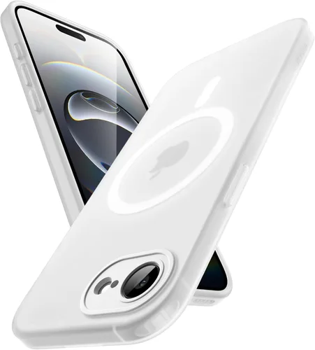 Vista 11 de JETech Funda magnética mate para iPhone 16 Pro, titanio negro Compatible con MagSafe, cubierta de TPU suave translúcida esmerilada, antiamarilleo