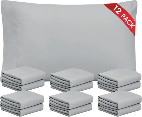 Vista 9 de FreshCulture Fundas de Almohada Beige Tamaño Queen Paquete de 2 - Juego de Fundas de Almohada - Cierre de Sobre - Tela de Microfibra Cepillada Suave