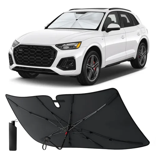 Vista 12 de EcoNour Parasol plegable para parabrisas de Mazda 3 2014-2016 2017 2018, parasol para ventana delantera de automóvil, protección UV, bloqueador