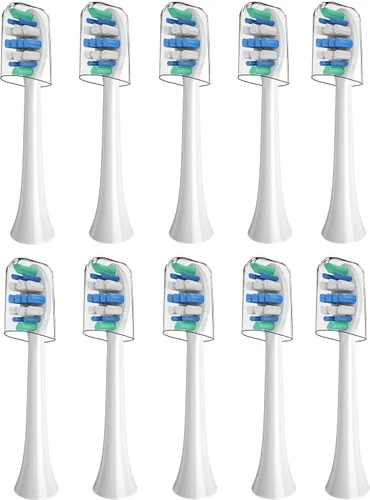 Vista 7 de Cabezales de cepillo de dientes de repuesto compatibles con cepillo de dientes eléctrico Philips Sonicare, paquete de 10 cabezales de cepillo