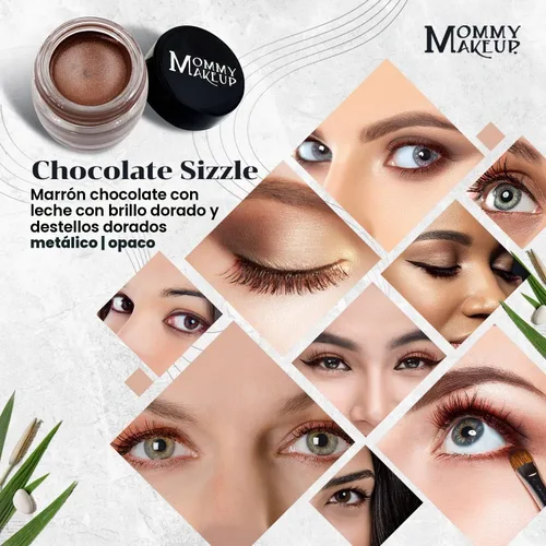 Vista 5 de Delineador de ojos de gel impermeable Stay Put Chocolate Sizzle Brown con Chocolate Sizzle - Chocolate con leche marrón con brillo dorado y manchas
