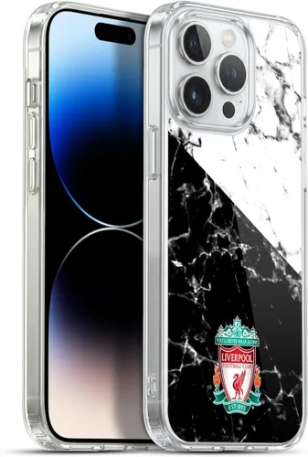 Vista 24 de Oficial LIVERPOOL Football Club 2017/18 Mármol Soft Gel Case para iPhone de Apple 7 Plus/8 PLUS Escudo negro.