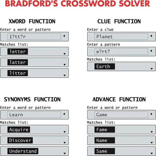 Vista 4 de LEXiBOOK - Collins Bradford, solucionador electrónico de crucigramas, Bradford, corrección ortográfica fonética, juegos de palabras, electrónico