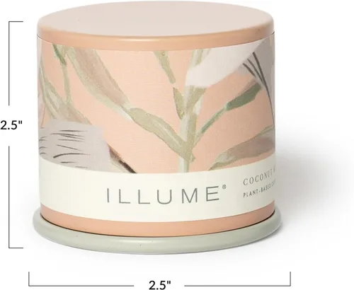 Vista 3 de Illume, Vela Leche de Coco Mango Demi Vanity Tin 3 onzas
