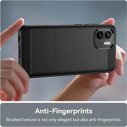 Vista 5 de Funda para teléfono xiaomi Redmi A1/A2, a prueba de golpes, resistente a los arañazos, TPU suave, para Redmi A1/A2 funda (negro)