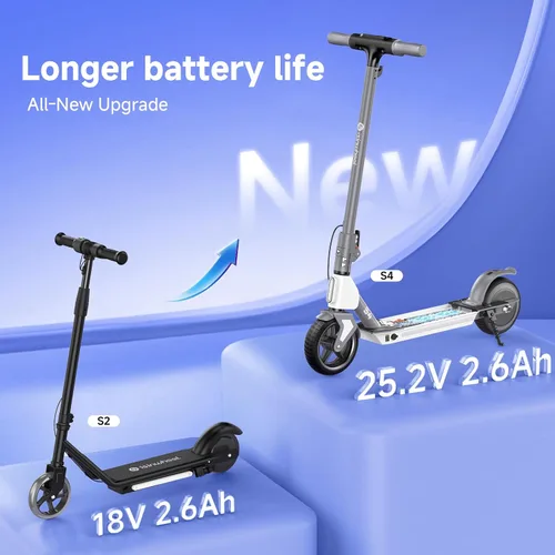 Vista 8 de isinwheel S4 Kids Electric Scooter, 200W Foldable, Ages 6-14, 3 Speeds