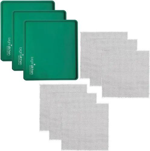 Vista 9 de Molde de hoja de silicona triangular compatible con Cosori Deshidratador Bright Kitchen Reutilizable Antiadherente Mat