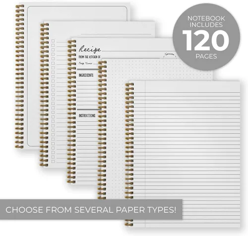 Vista 3 de Gotcha Covered Notebooks Cuaderno de confeti con fotos personalizadas, diario feliz de 8.5 x 11 pulgadas, 120 páginas, varios diseños de papel, tapa