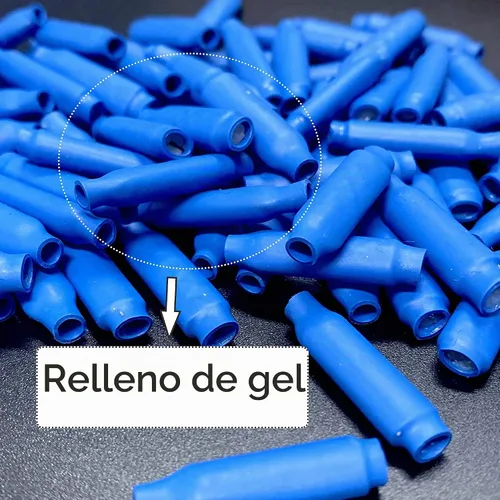 Vista 6 de 100 piezas de conectores B azules con relleno de silicona tipo gel húmedo para cables de alarma telefónica, conectores tipo B, empalmes de tipo
