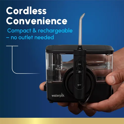 Vista 6 de Waterpik ION - Irrigador dental profesional, recargable y portátil para dientes, encías, aparatos ortopédicos, 10 ajustes, 7 puntas de irrigación
