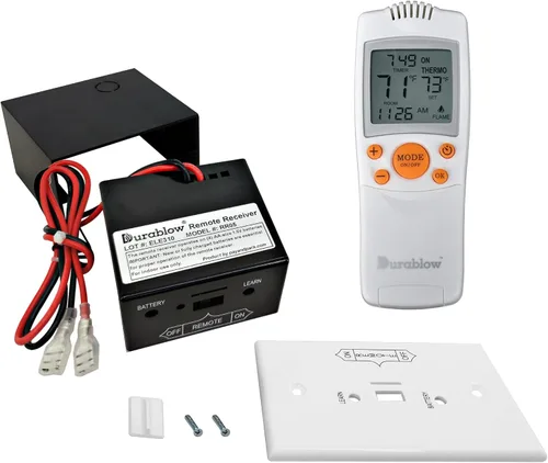 Vista 9 de Durablow TR2001 - Kit de control remoto de encendido y apagado para chimenea de gas con válvula Millivolt o módulo de encendido electrónico, caja