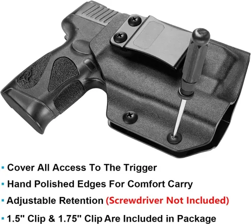 Vista 3 de Funda Kydex IWB para Taurus G3C / G2C/ PT111 G2/ PT140/G3C Toro con Olight PL Mini 2 Valkyrie montado en luz Corte óptico Mano derecha Se