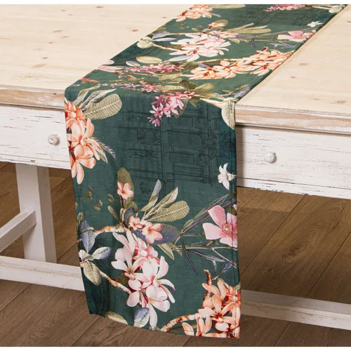 Vista 2 de Camino de Mesa Alexandra House Living Multicolor Textil 33 x 180 cm Rectangular