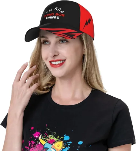 Vista 7 de I'm Bob Doing Bob Things - Gorras de béisbol para hombre, diseño de mezclilla lavada, gorra ajustable