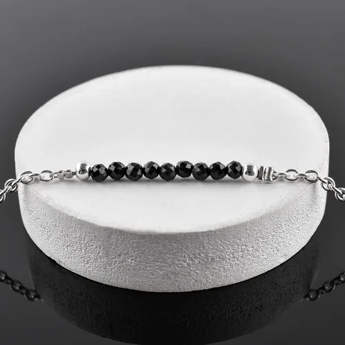 Vista 29 de YANARA Pulsera de tobillo para mujer, piedra de nacimiento natural, cuentas de piedras preciosas, tobillera delicada hecha a mano de 9 pulgadas +