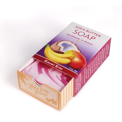 Vista 3 de Island Soap & Candle Works Jabón de manteca de karité hecho a mano, Hawaiian Sunrise Amanecer hawaiano